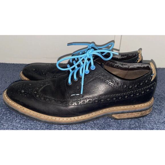 Clarks Tor England Black Blue Mens Wingtip Oxfords Shoes Leather Size 9M main image 10